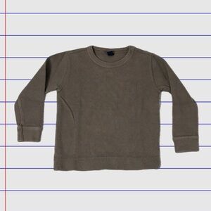 Baby Gap Kids Crewneck Sweater / Thermal in Taupe Size 4 Years / 4T